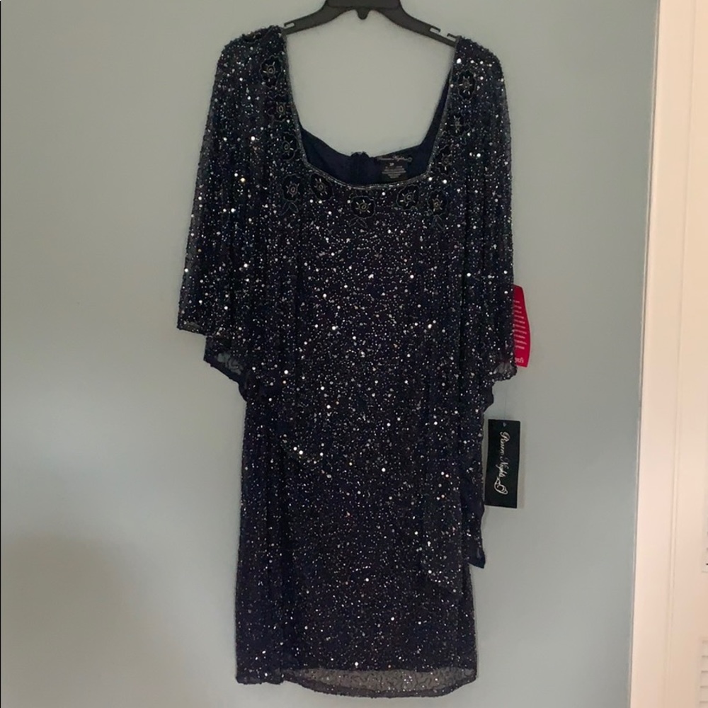 Beaded short cocktail dress
